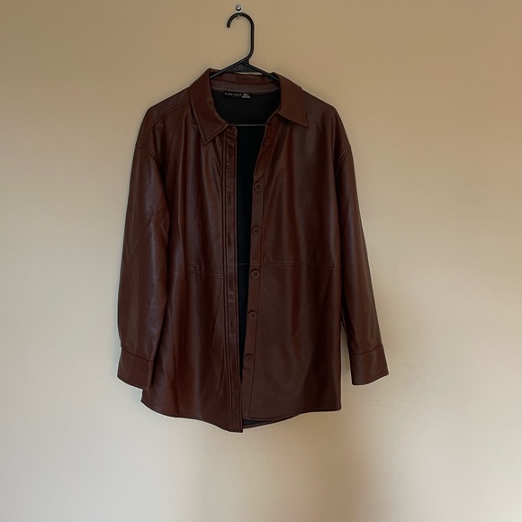 Pleather Shacket - Size M - Picture 3 of 5